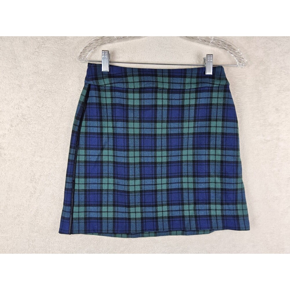 Vineyard Vines Women's Blackwatch Plaid Ponte Skirt Size 0